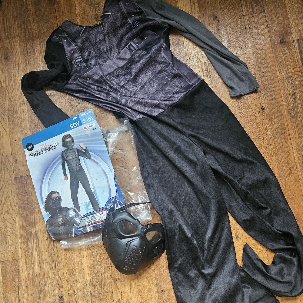 Marvel Winter Soldier Bucky Barnes Halloween costume cosplay kids childs 6